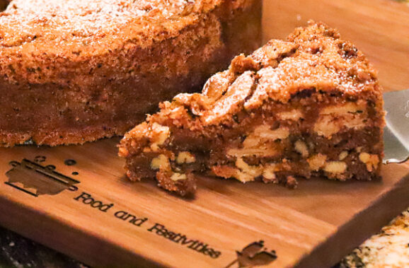 Old Fashioned Cinnamon Apple Nut Cake