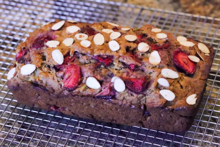 Strawberry Almond Banana Bread