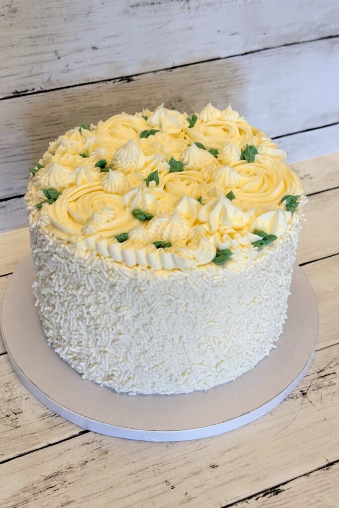 Deluxe White Wedding Cake